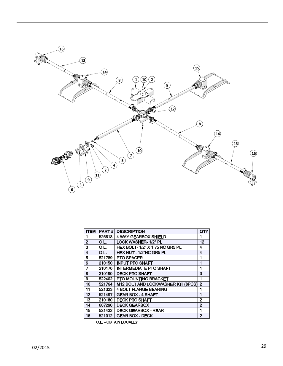 4 driveline, 1 driveline, Driveline | Riveline, 4 driveline 4.1 driveline | Progressive Turf Equipment TDR-30 User Manual | Page 77 / 88