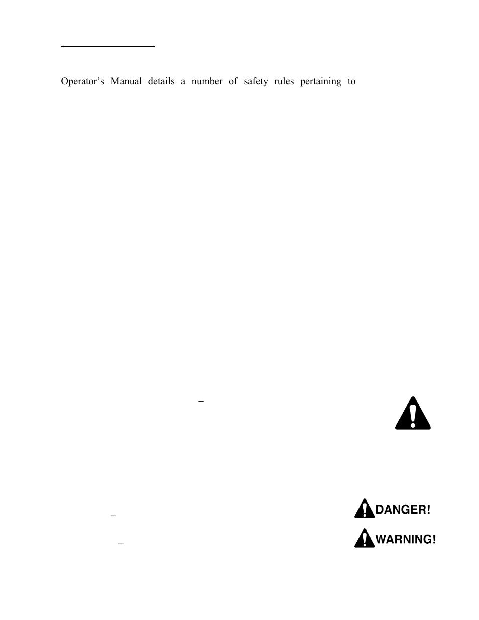 Safety rules, Safety alert symbol, Hazard seriousness level | Progressive Turf Equipment TDR-30 User Manual | Page 9 / 88