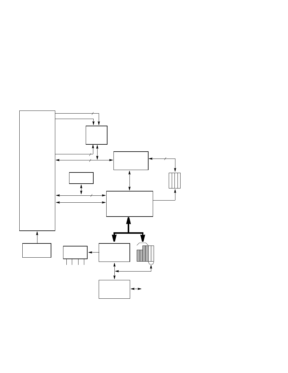 Figure 1–1 alphapc 164sx functional block diagram, Alphapc 164sx functional block diagram, System components and features | Compaq 164SX User Manual | Page 16 / 72