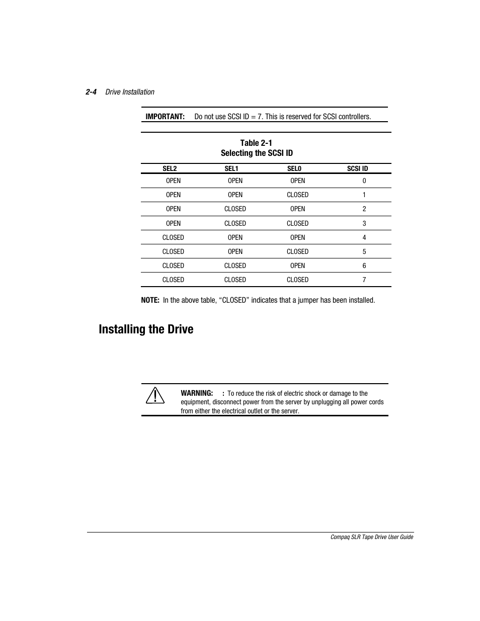 Installing the drive | Compaq 340622-002 User Manual | Page 16 / 79