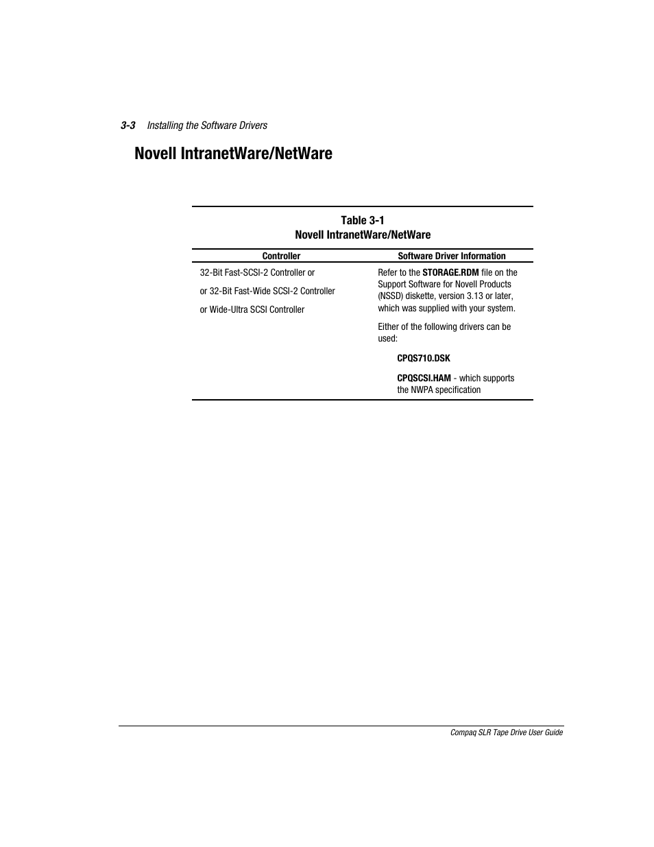 Novell intranetware/netware | Compaq 340622-002 User Manual | Page 24 / 79