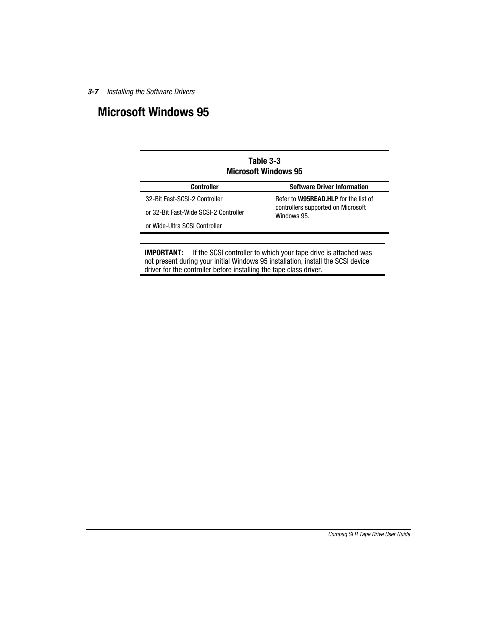 Microsoft windows 95 | Compaq 340622-002 User Manual | Page 28 / 79