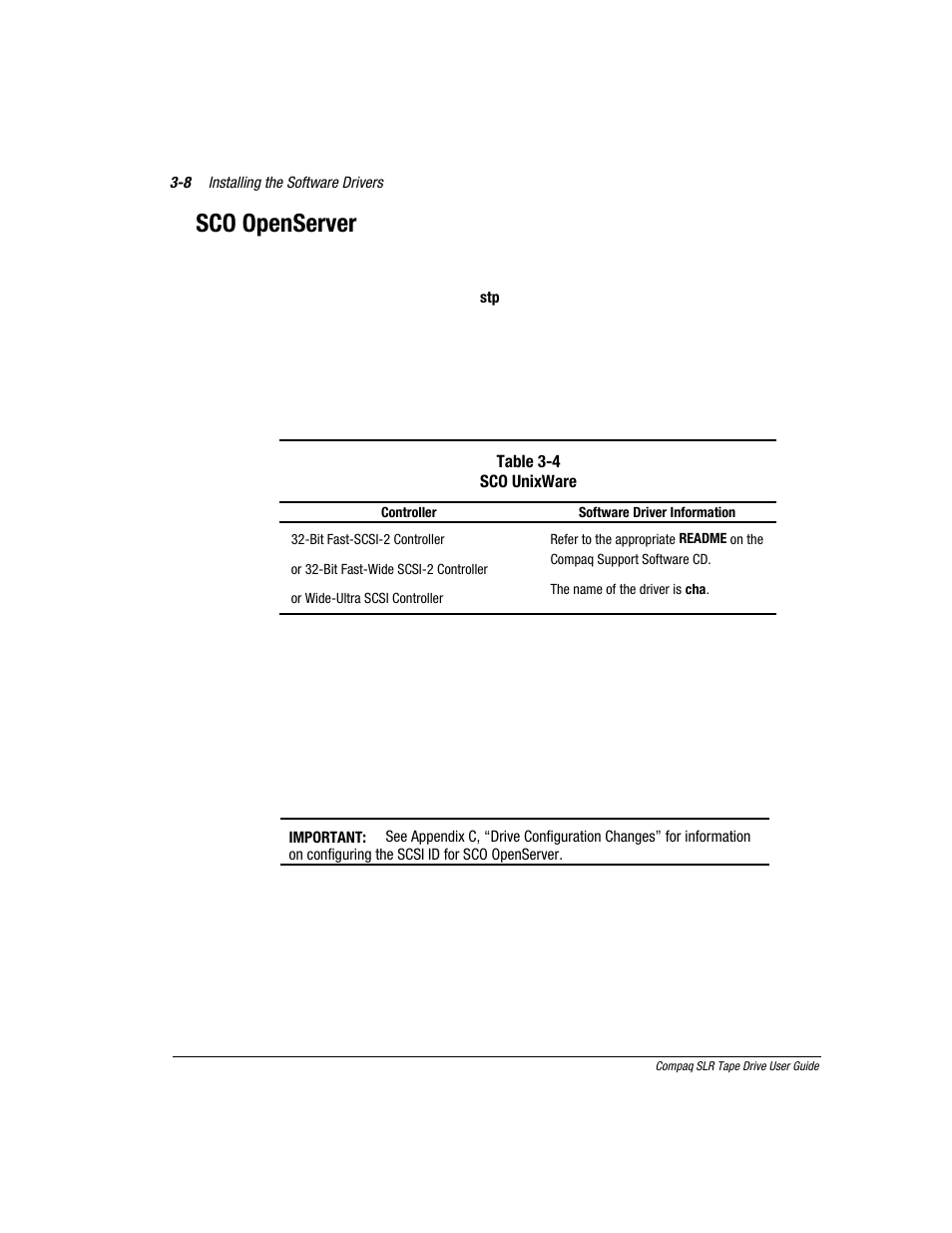 Sco openserver | Compaq 340622-002 User Manual | Page 29 / 79