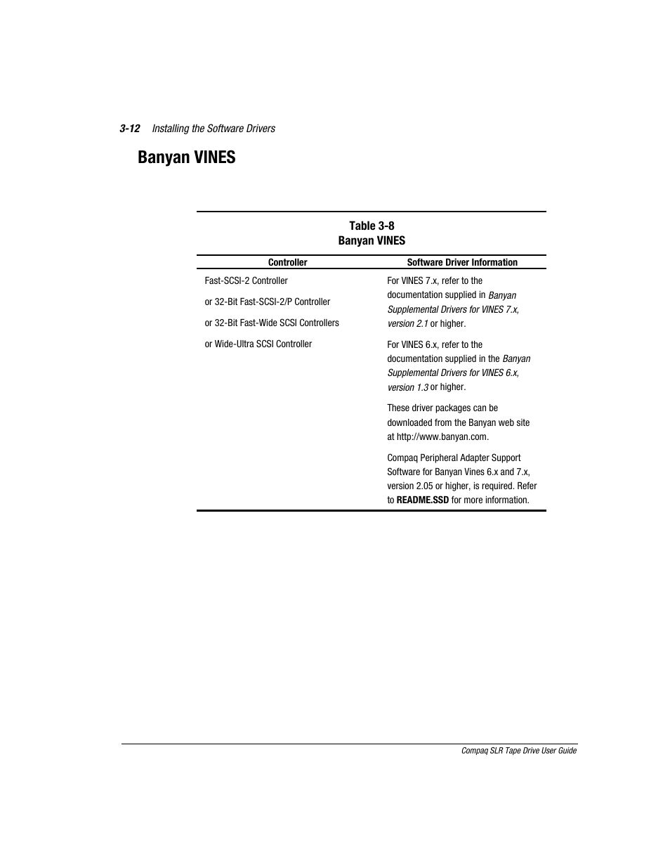 Banyan vines | Compaq 340622-002 User Manual | Page 33 / 79