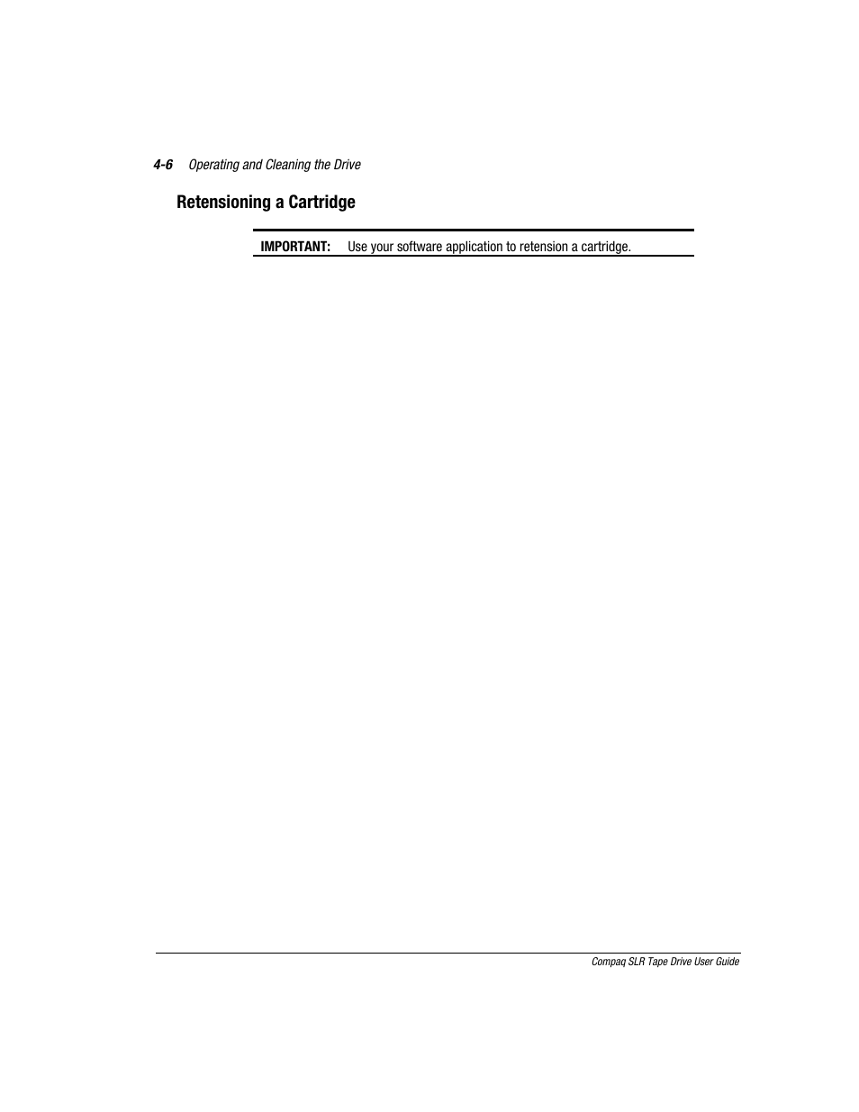 Retensioning a cartridge | Compaq 340622-002 User Manual | Page 39 / 79