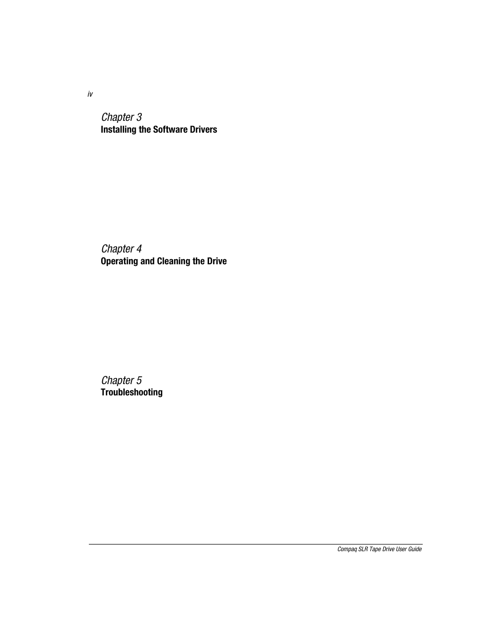 Chapter 3, Chapter 4, Chapter 5 | Compaq 340622-002 User Manual | Page 4 / 79