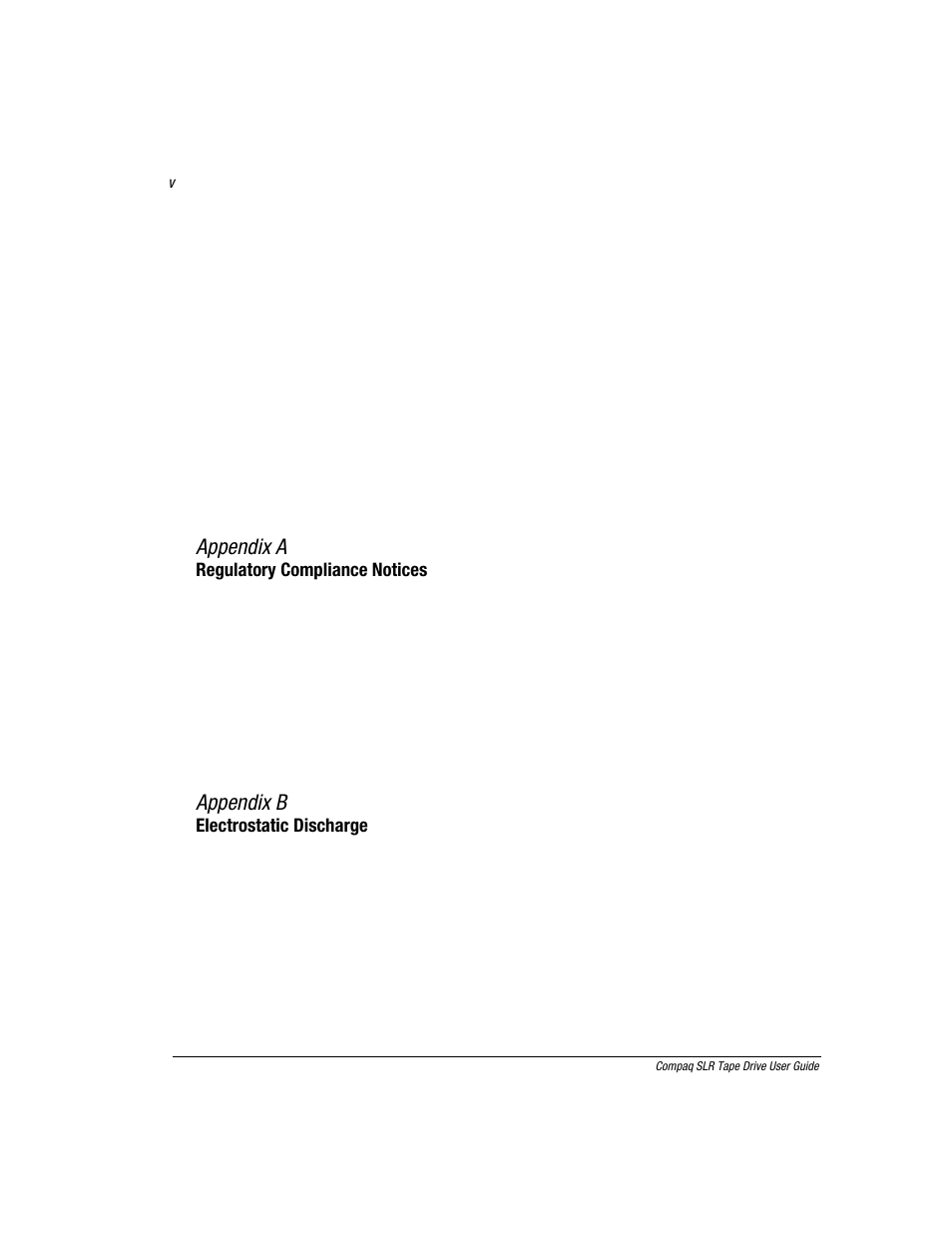 Appendix a, Appendix b | Compaq 340622-002 User Manual | Page 5 / 79