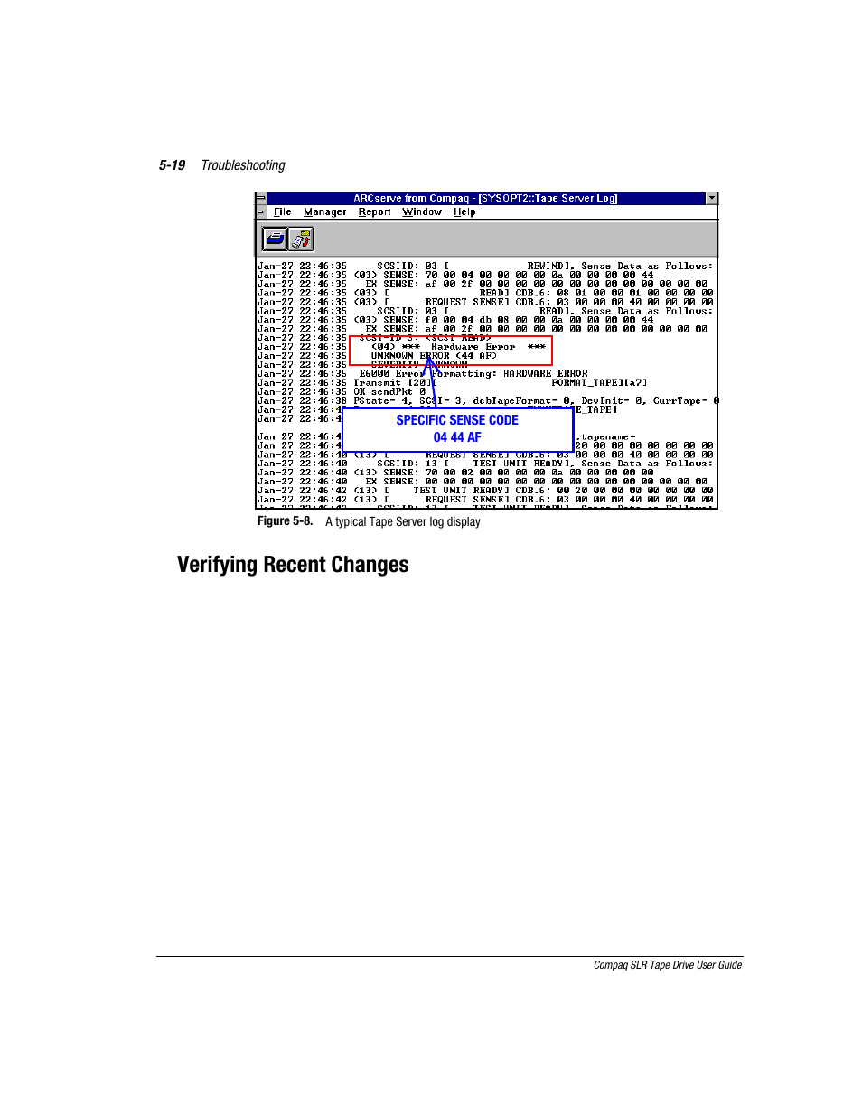 Verifying recent changes | Compaq 340622-002 User Manual | Page 60 / 79