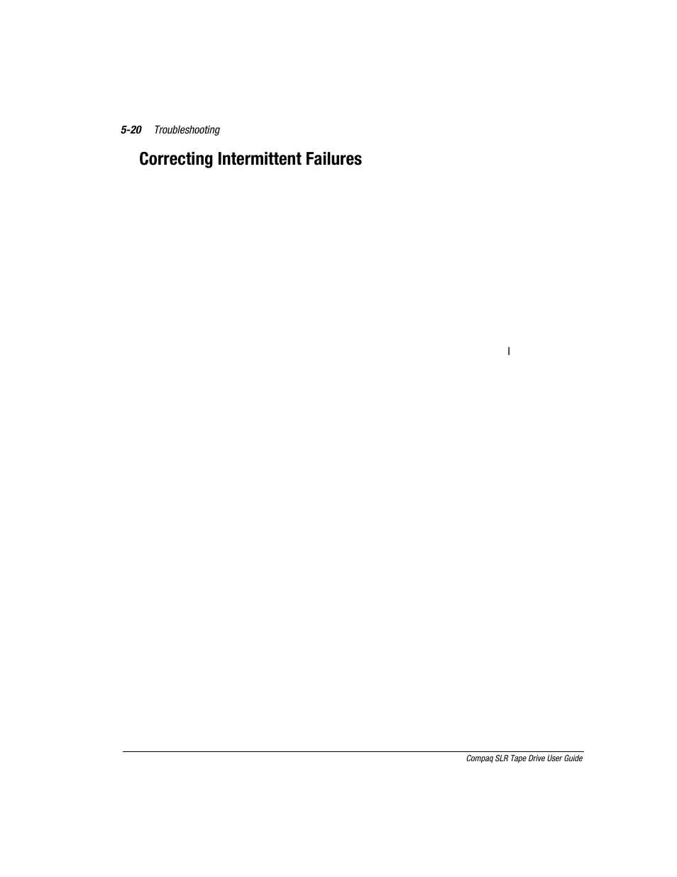 Correcting intermittent failures | Compaq 340622-002 User Manual | Page 61 / 79