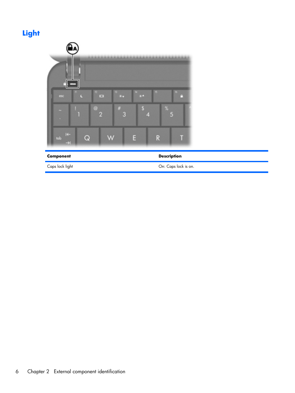 Light | Compaq 102 User Manual | Page 14 / 119