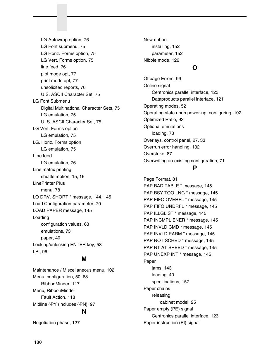 Compaq P5000 Series User Manual | Page 180 / 186