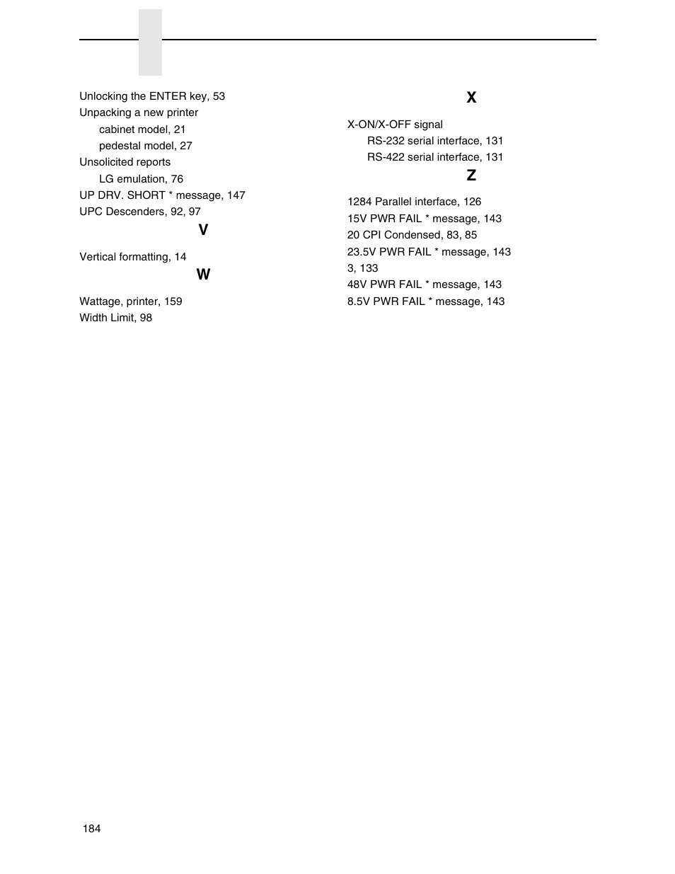 Compaq P5000 Series User Manual | Page 184 / 186