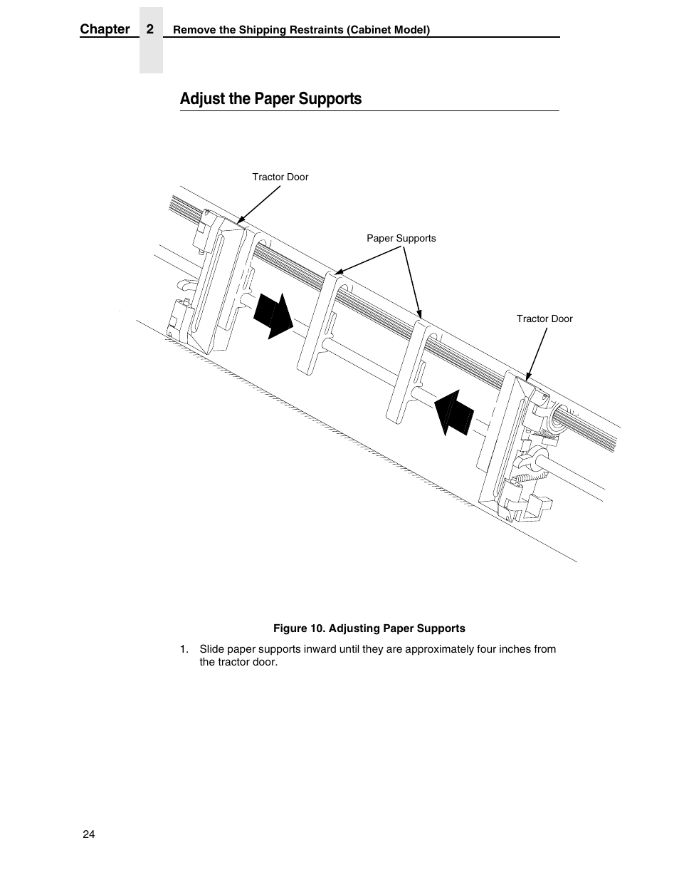 Adjust the paper supports | Compaq P5000 Series User Manual | Page 24 / 186