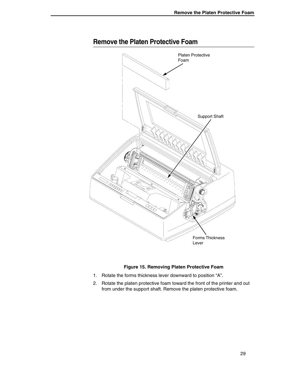 Remove the platen protective foam | Compaq P5000 Series User Manual | Page 29 / 186