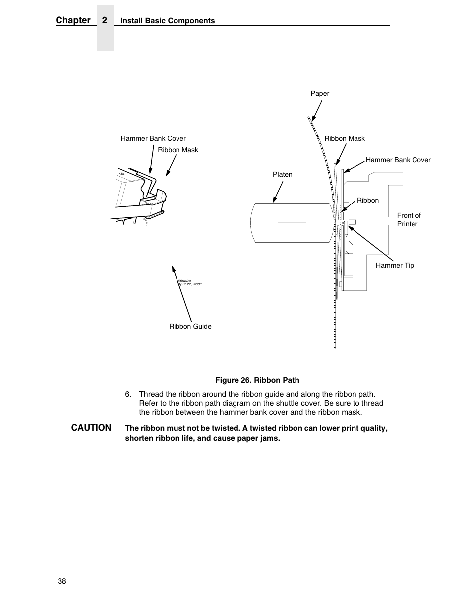 Chapter 2, Caution | Compaq P5000 Series User Manual | Page 38 / 186