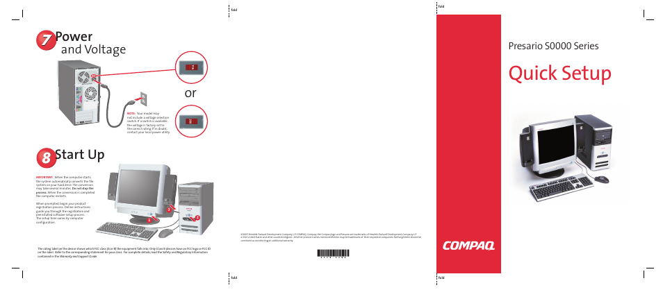 Compaq S0000 User Manual | 2 pages