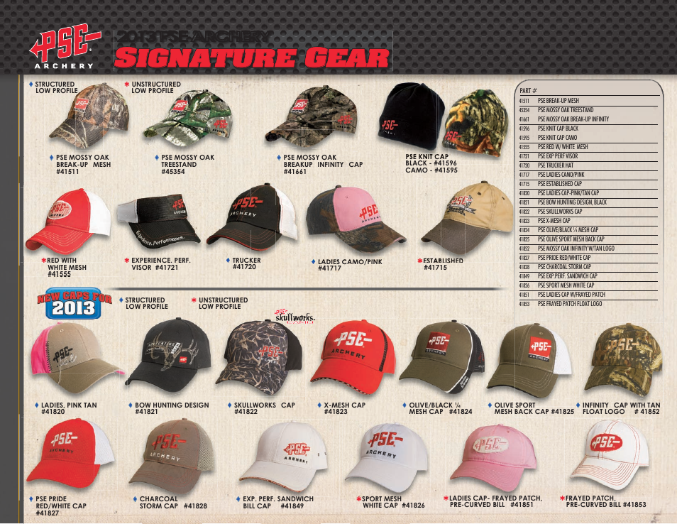 Ignature, 2013 pse archery | PSE Archery Signature Gear 2013 User Manual | Page 4 / 6