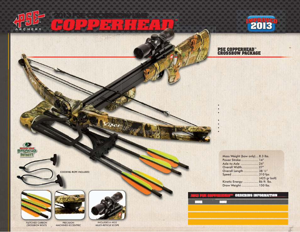 Copperhead, 2013 pse crossbow line | PSE Archery Crossbows 2013 User Manual | Page 10 / 11