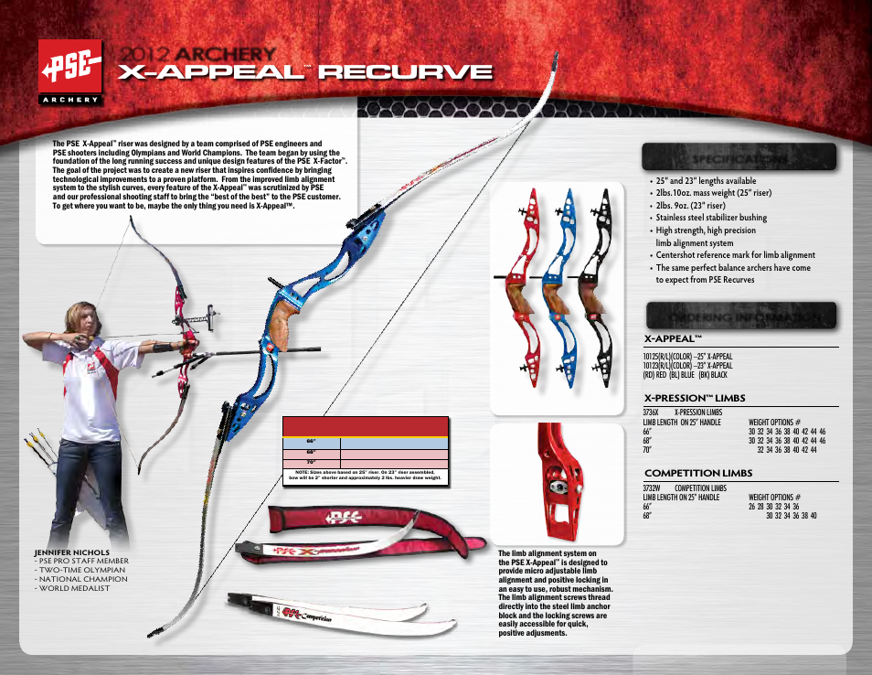 PSE Archery Heritage Series Bows 2012 User Manual | 7 pages