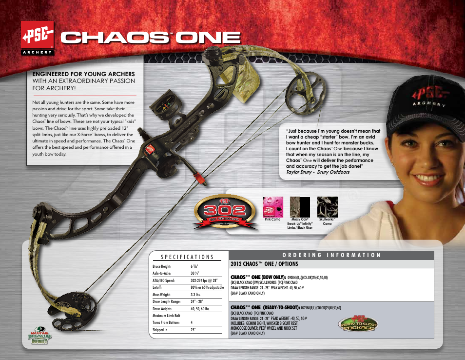 Chaos | PSE Archery Mainline Bows 2012 User Manual | Page 10 / 13