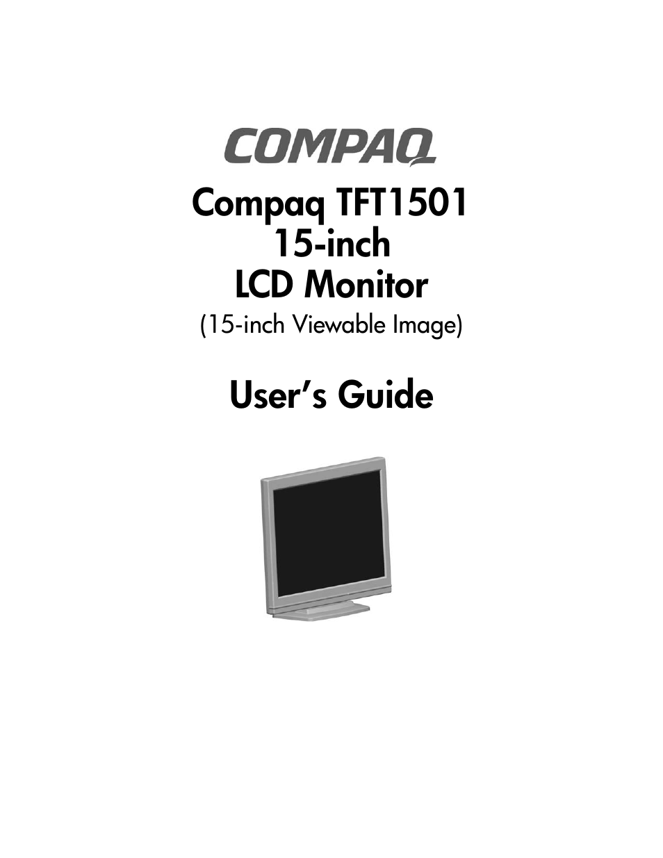 Compaq TFT 1501 User Manual | 38 pages