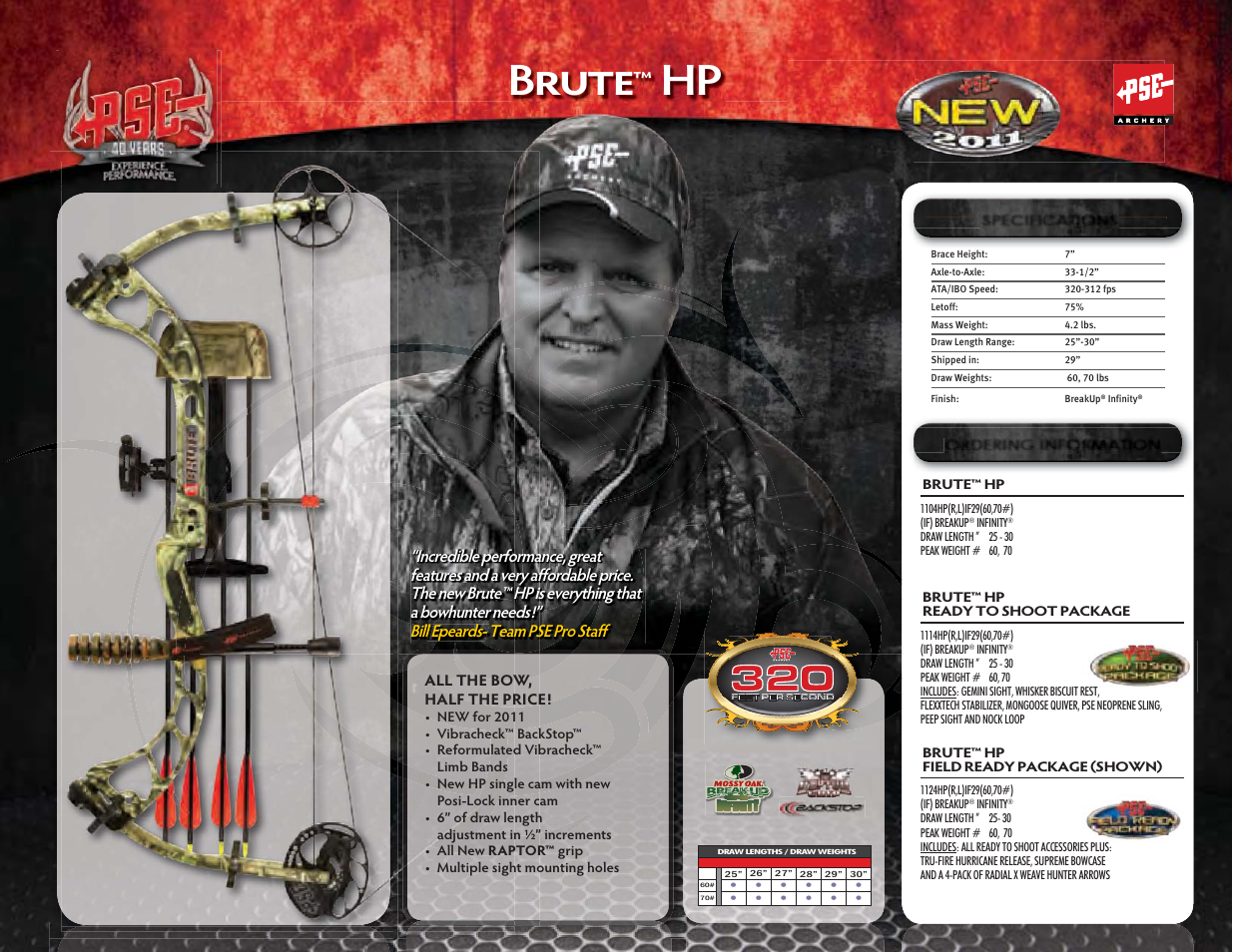 Brute, All the bow, half the price | PSE Archery Mainline Bows 2011 User Manual | Page 9 / 16