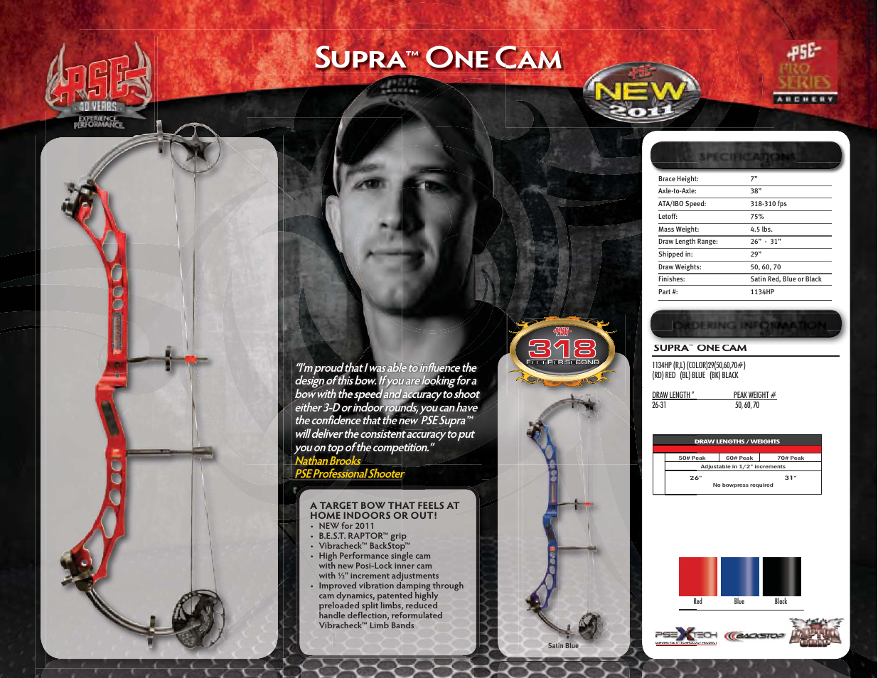 Supra, One cam | PSE Archery Pro Series Bows 2011 User Manual | Page 14 / 16