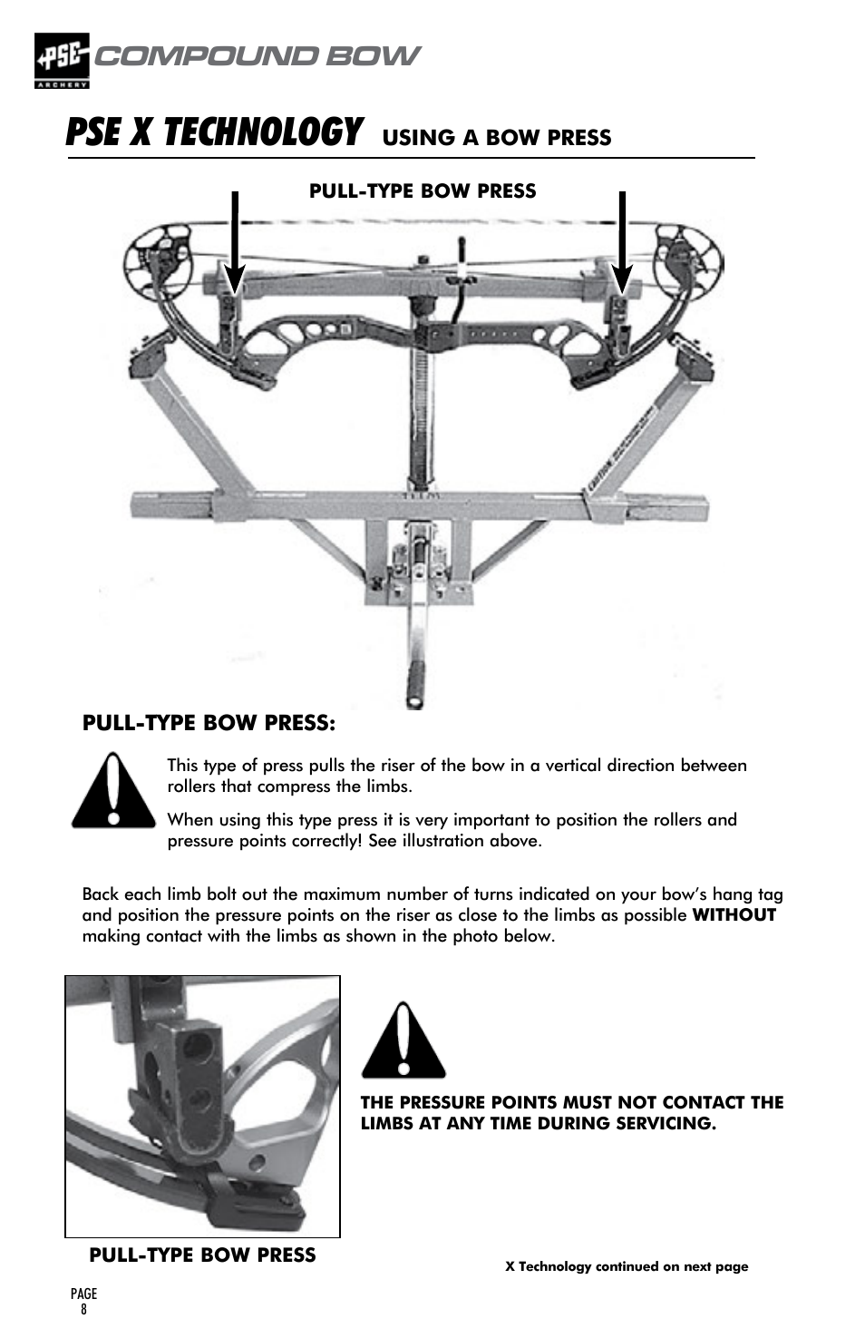 Pse x technology, Compound bow | PSE Archery Compound Bow 2015 User Manual | Page 7 / 42