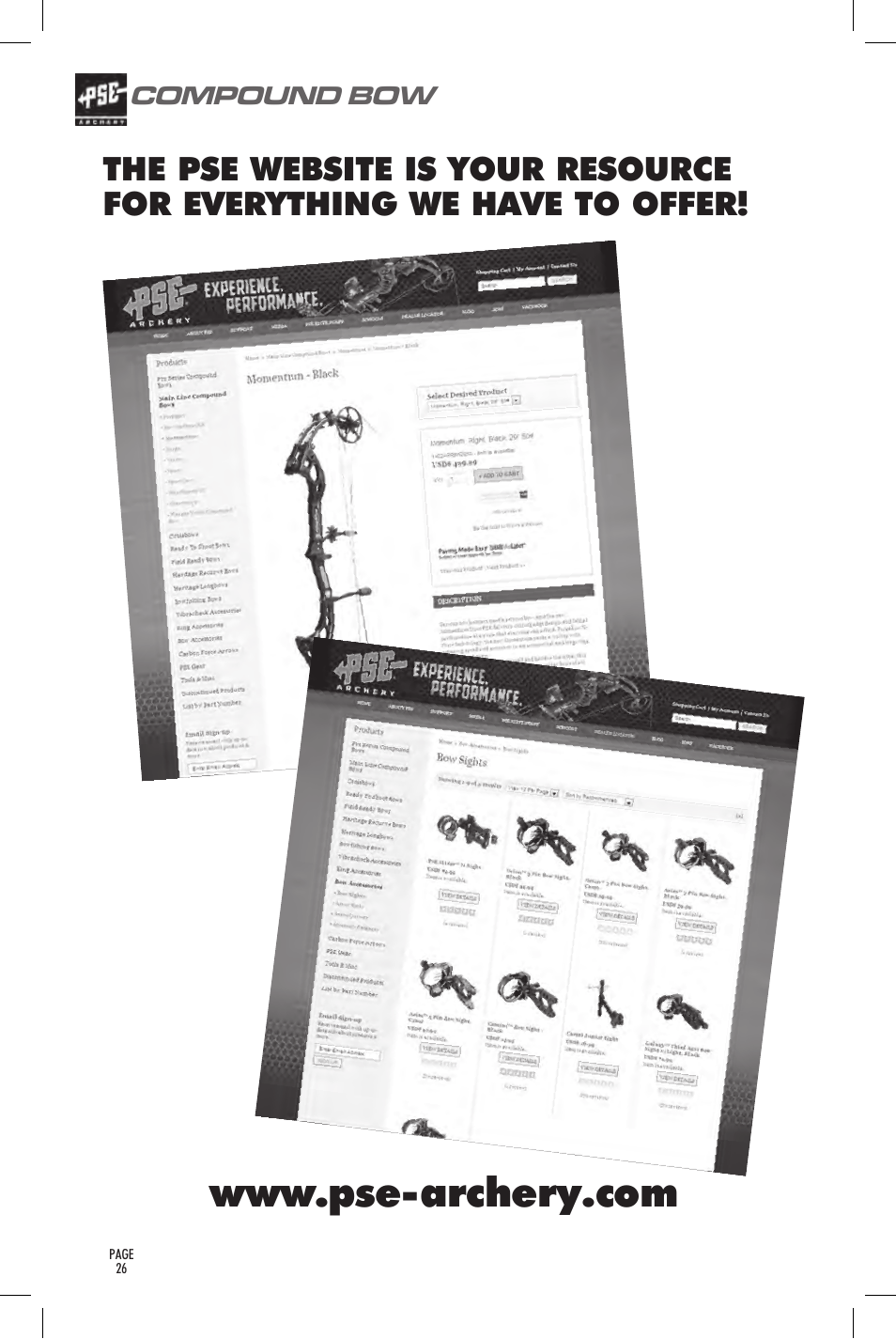 PSE Archery Bow 2014 User Manual | Page 26 / 44