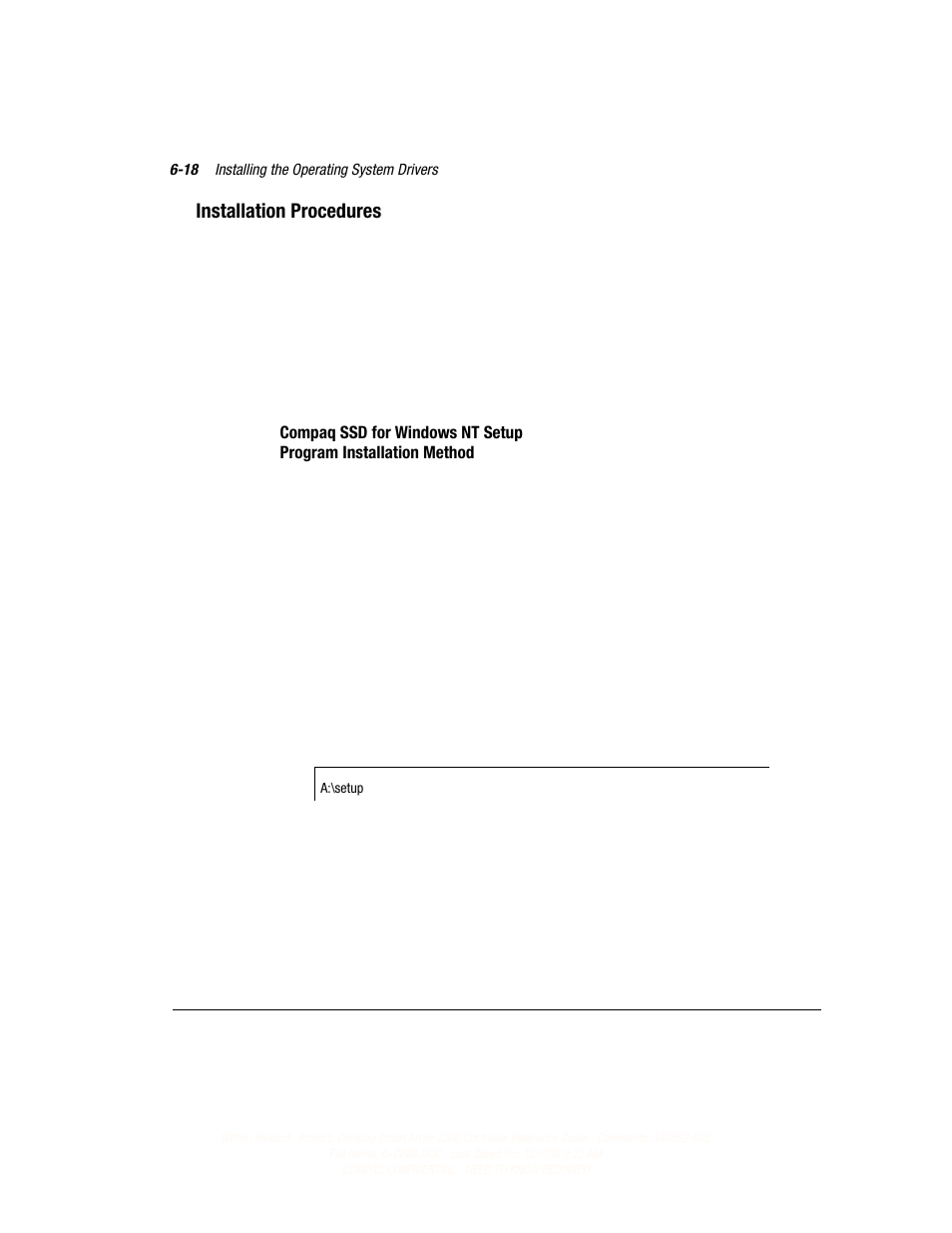 Installation procedures | Compaq 3200 User Manual | Page 100 / 211