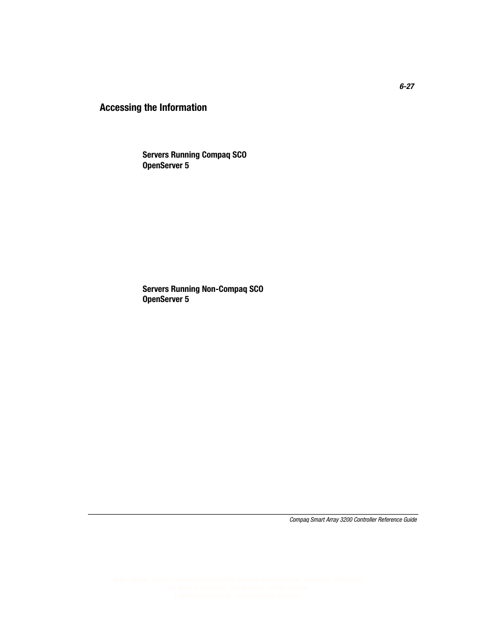Accessing the information | Compaq 3200 User Manual | Page 109 / 211