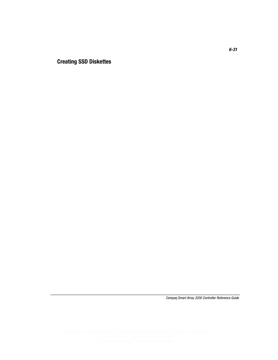 Creating ssd diskettes | Compaq 3200 User Manual | Page 113 / 211