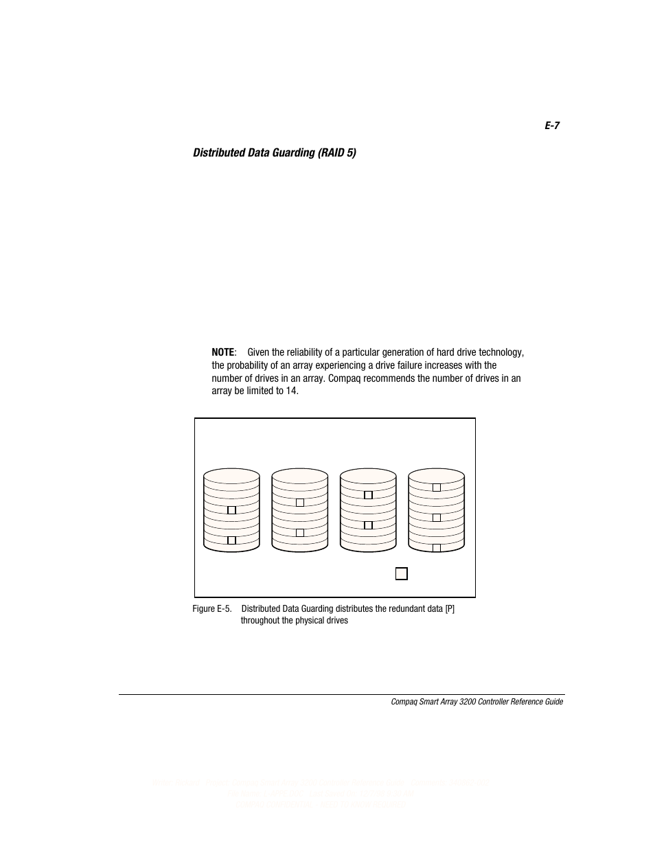 Distributed data guarding (raid 5) | Compaq 3200 User Manual | Page 149 / 211