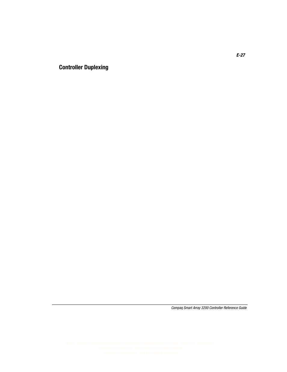 Controller duplexing | Compaq 3200 User Manual | Page 169 / 211