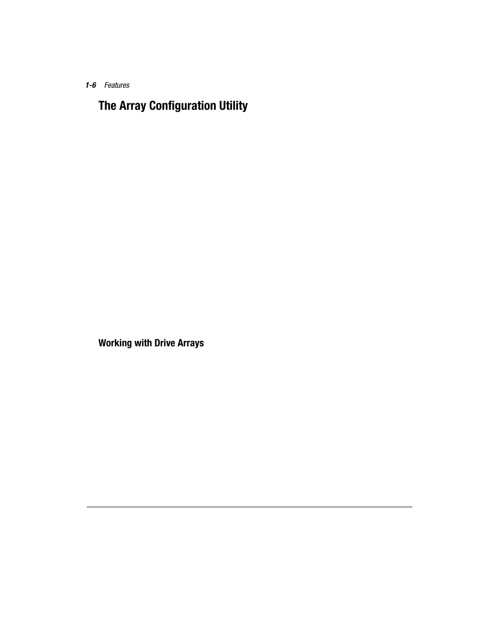 The array configuration utility, Working with drive arrays | Compaq 3200 User Manual | Page 18 / 211