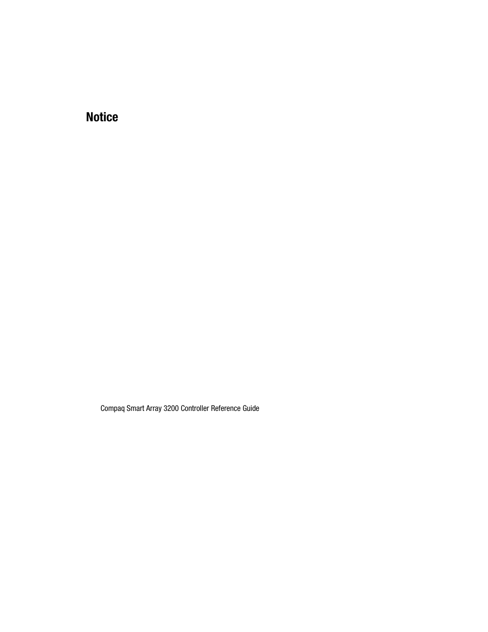 Notice | Compaq 3200 User Manual | Page 2 / 211