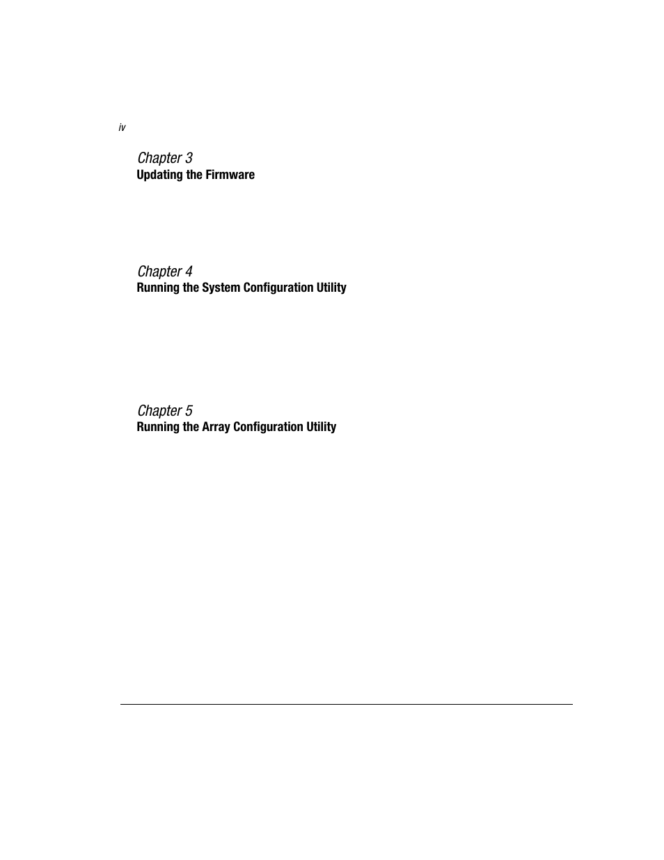 Chapter 3, Chapter 4, Chapter 5 | Compaq 3200 User Manual | Page 4 / 211