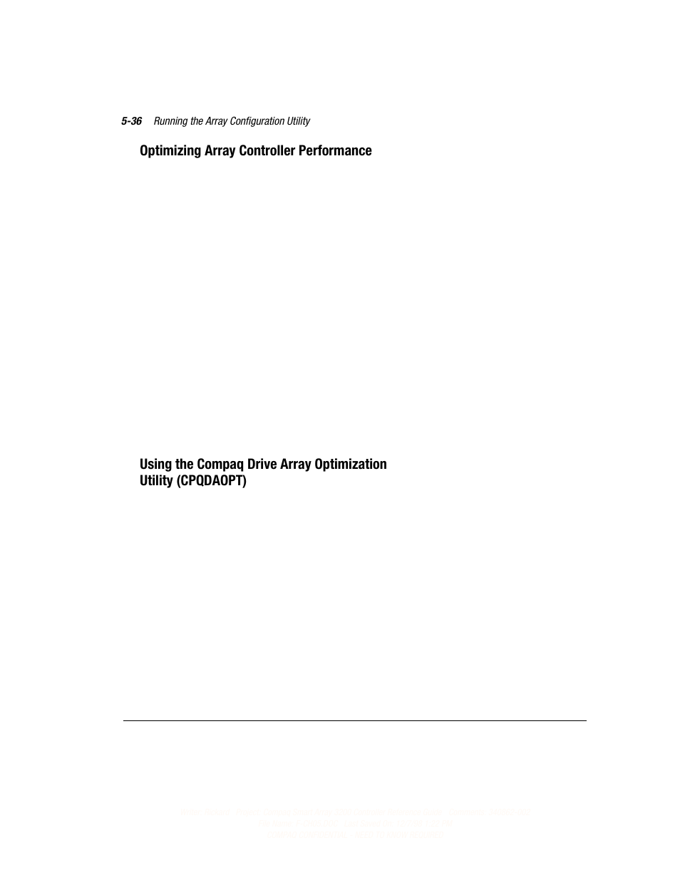 Optimizing array controller performance | Compaq 3200 User Manual | Page 80 / 211