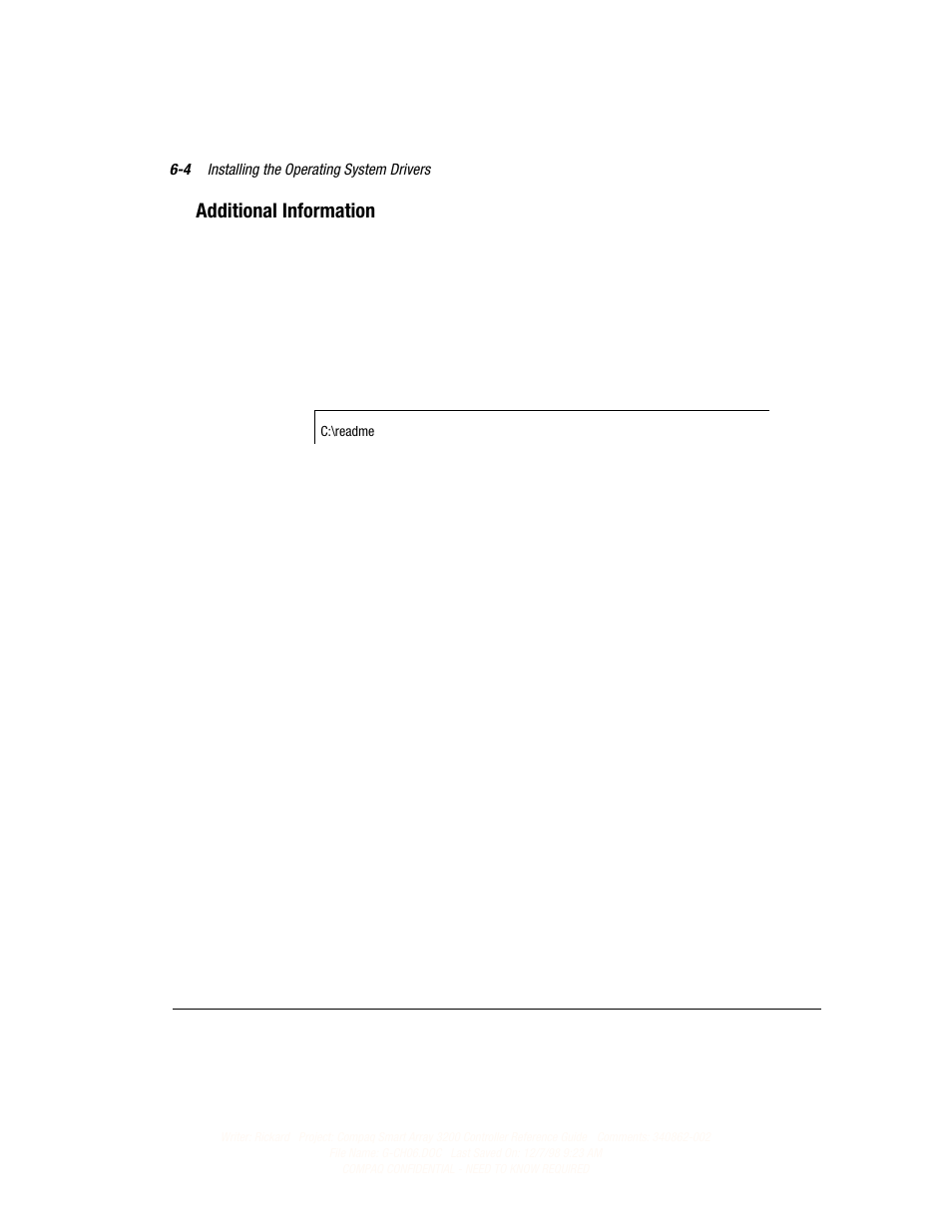 Additional information | Compaq 3200 User Manual | Page 86 / 211