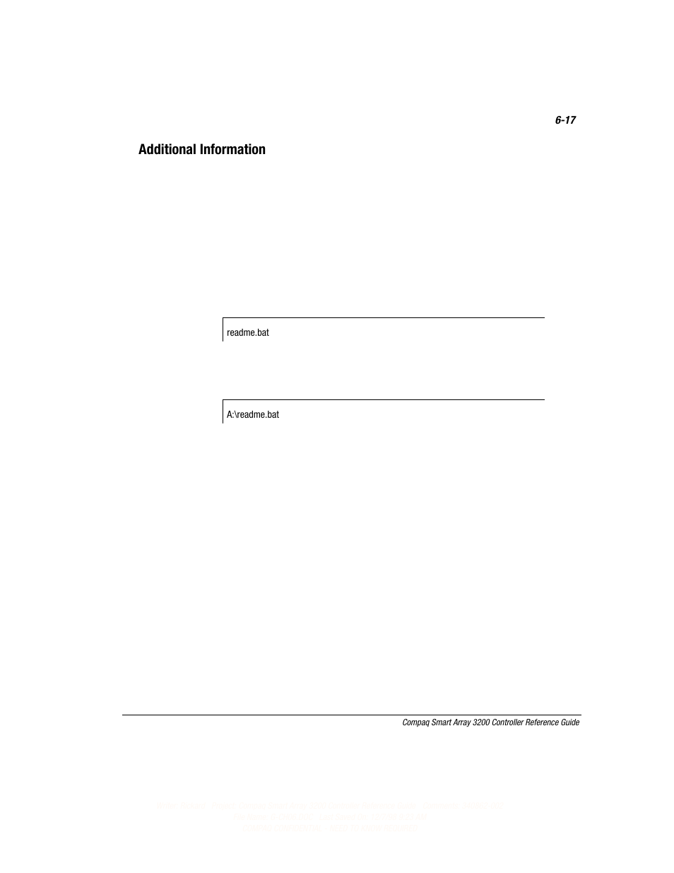 Additional information | Compaq 3200 User Manual | Page 99 / 211