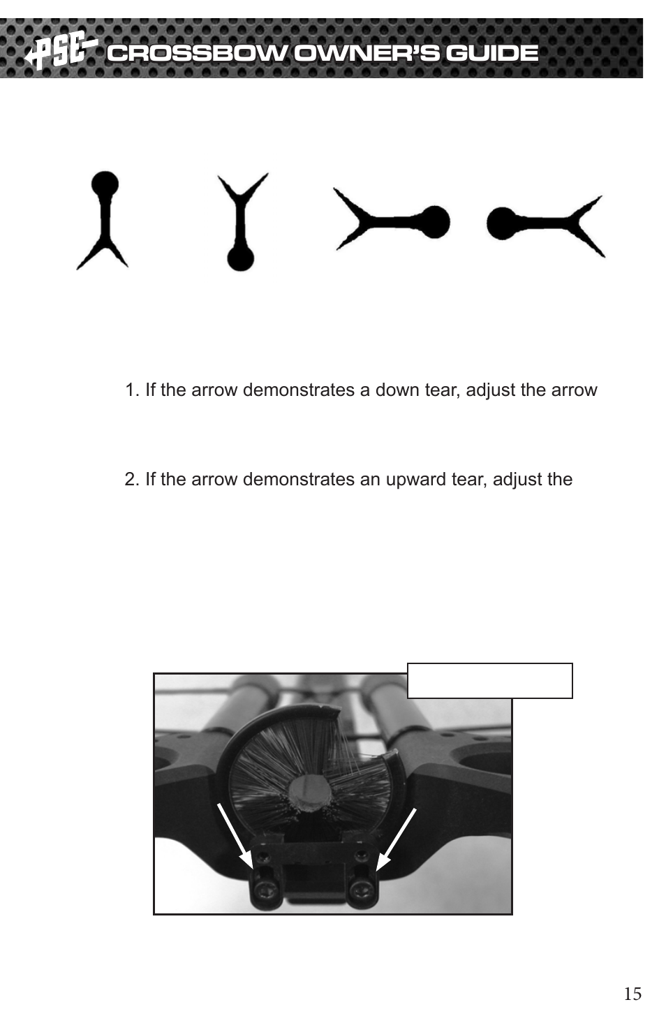 Crossbow owner’s guide | PSE Archery TAC 2013 User Manual | Page 15 / 22
