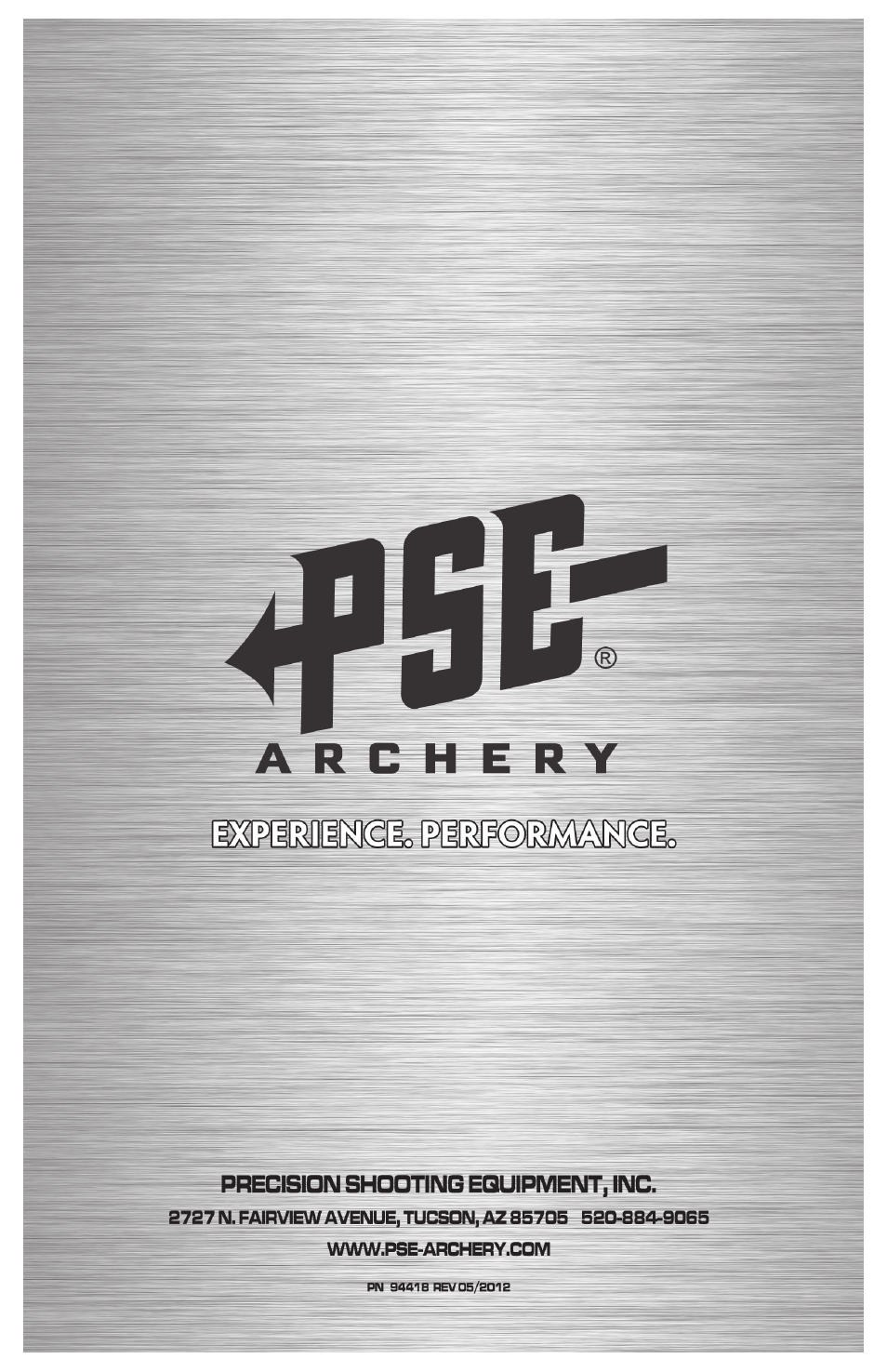 PSE Archery Bow 2012 User Manual | Page 24 / 24