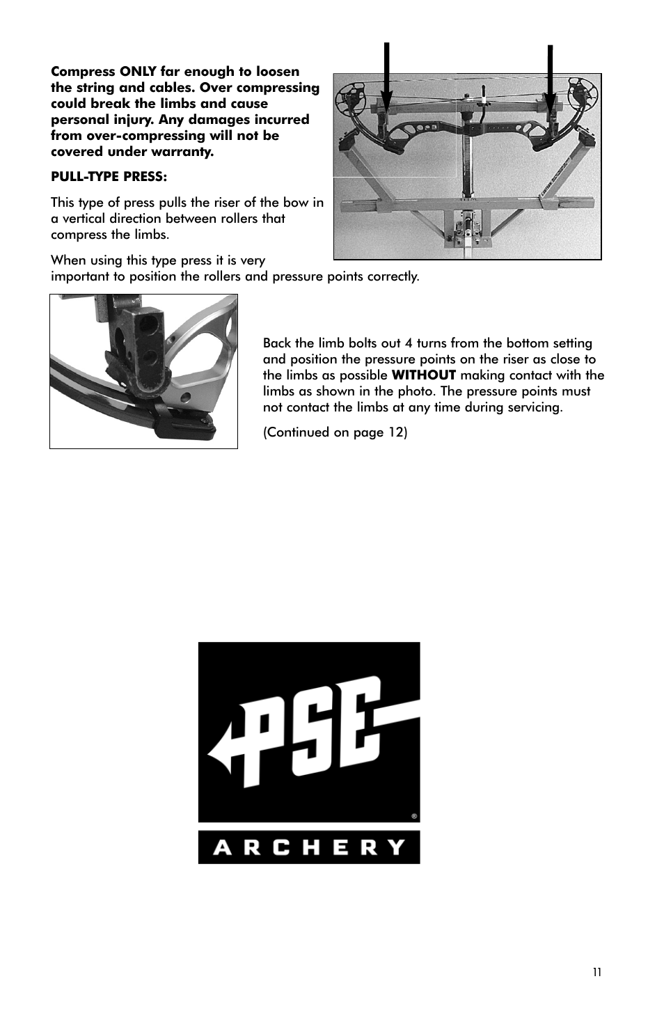 PSE Archery Bow 2009 User Manual | Page 11 / 16