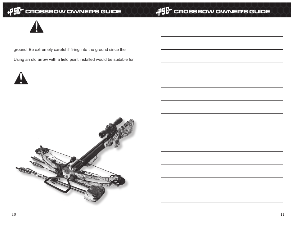 Unloading and uncocking | PSE Archery Crossbow User Manual | Page 6 / 7