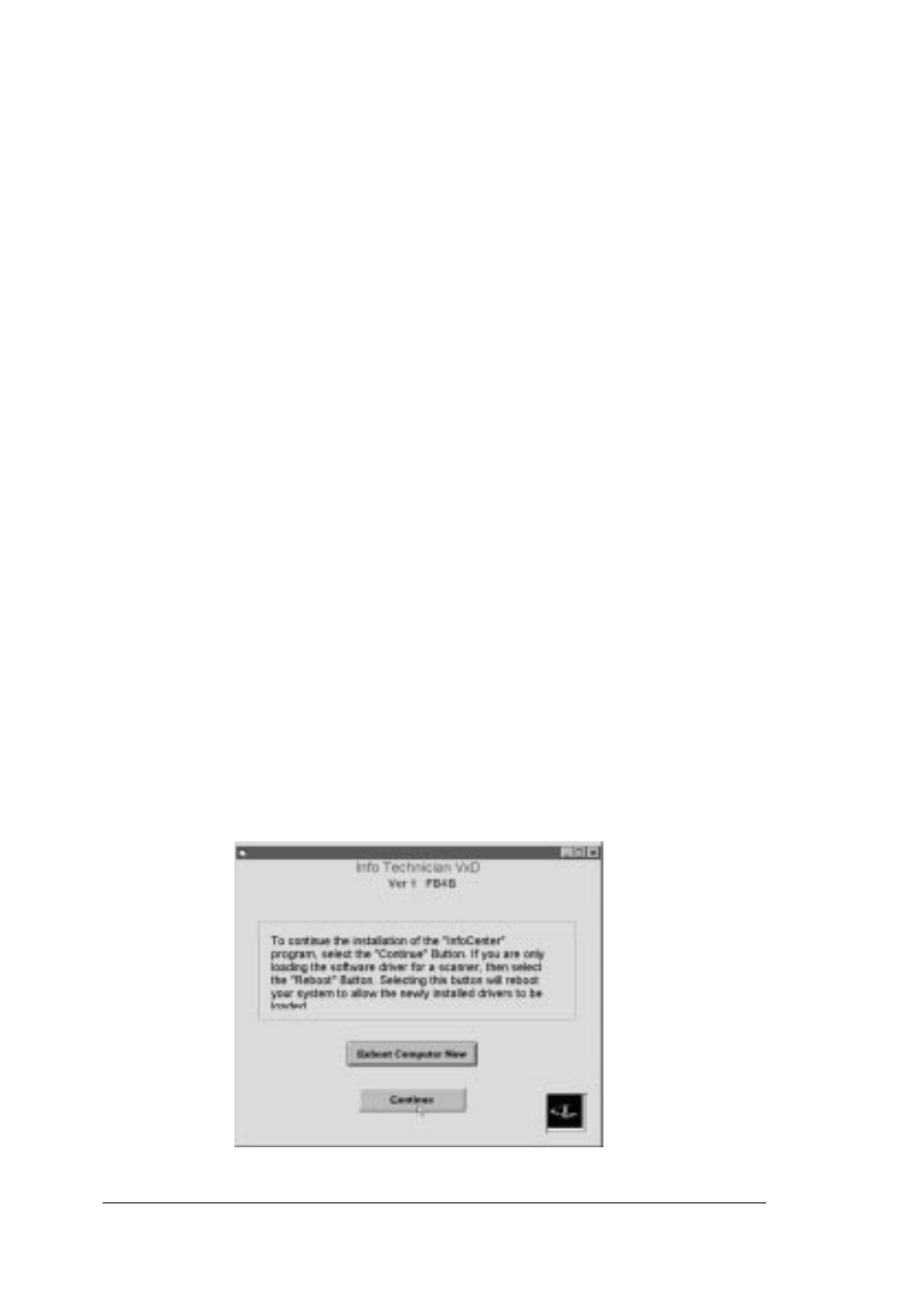 The info technician, Installing the device driver, Installing the application software | Scanner installation and info technician -1, Installation -1, Connecting the scanner -1, Using the pass-through -1, The info technician -2, Installing the device driver -2, Installing the application software -2 | Compaq P/N DOC-FB4B User Manual | Page 10 / 29