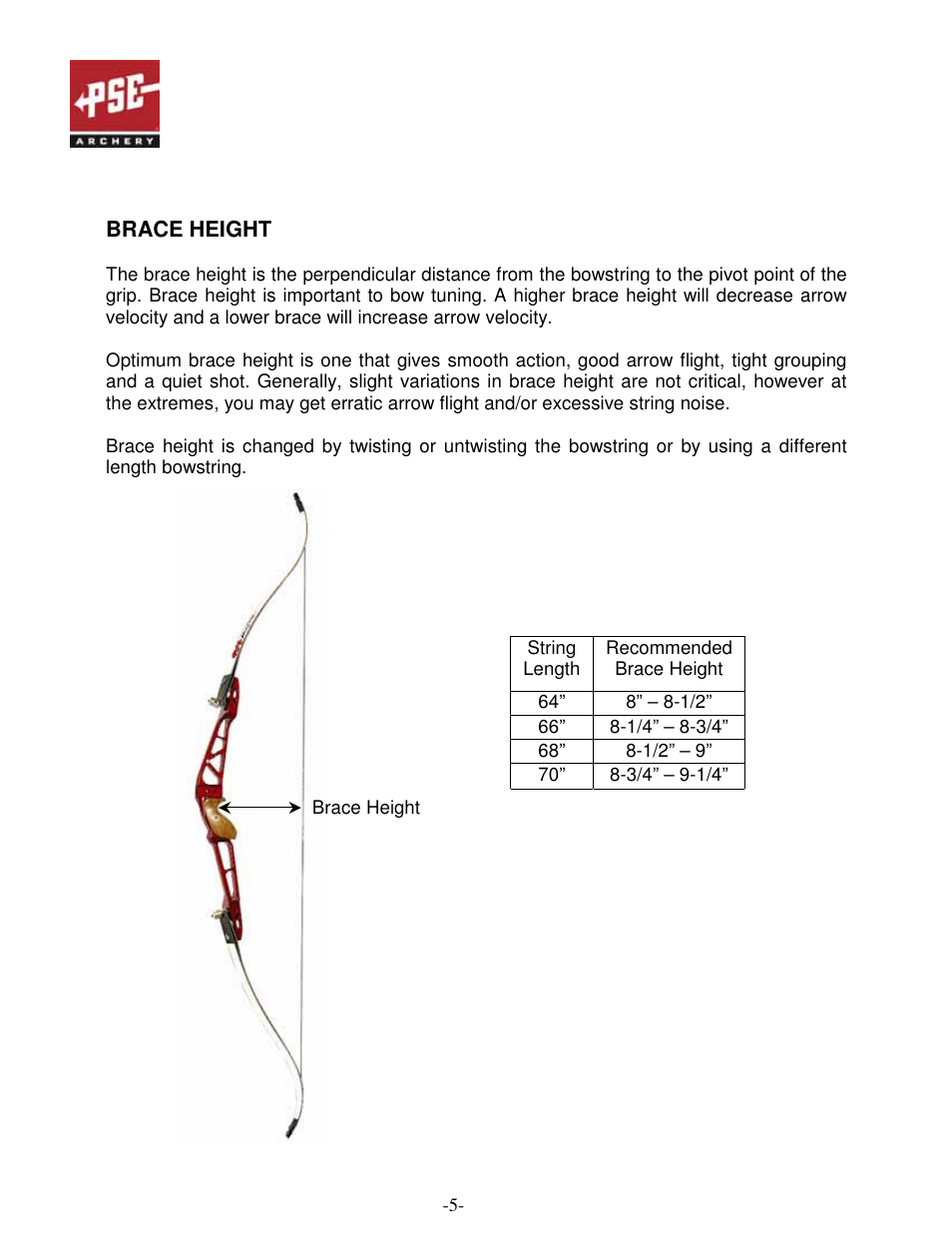 PSE Archery X Factor User Manual | Page 5 / 8