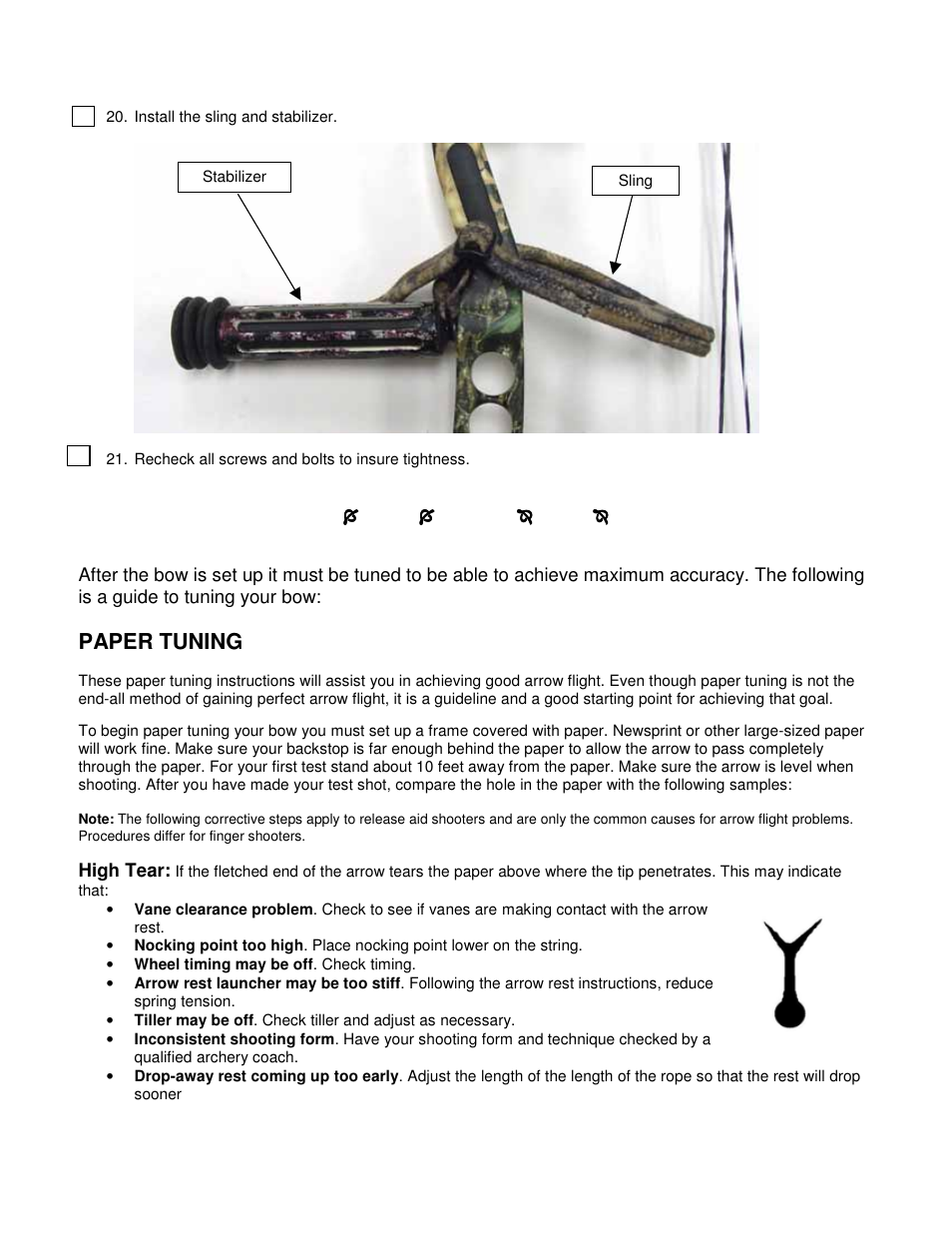 Paper tuning | PSE Archery Compound Bow Set-up Procedures User Manual | Page 6 / 8