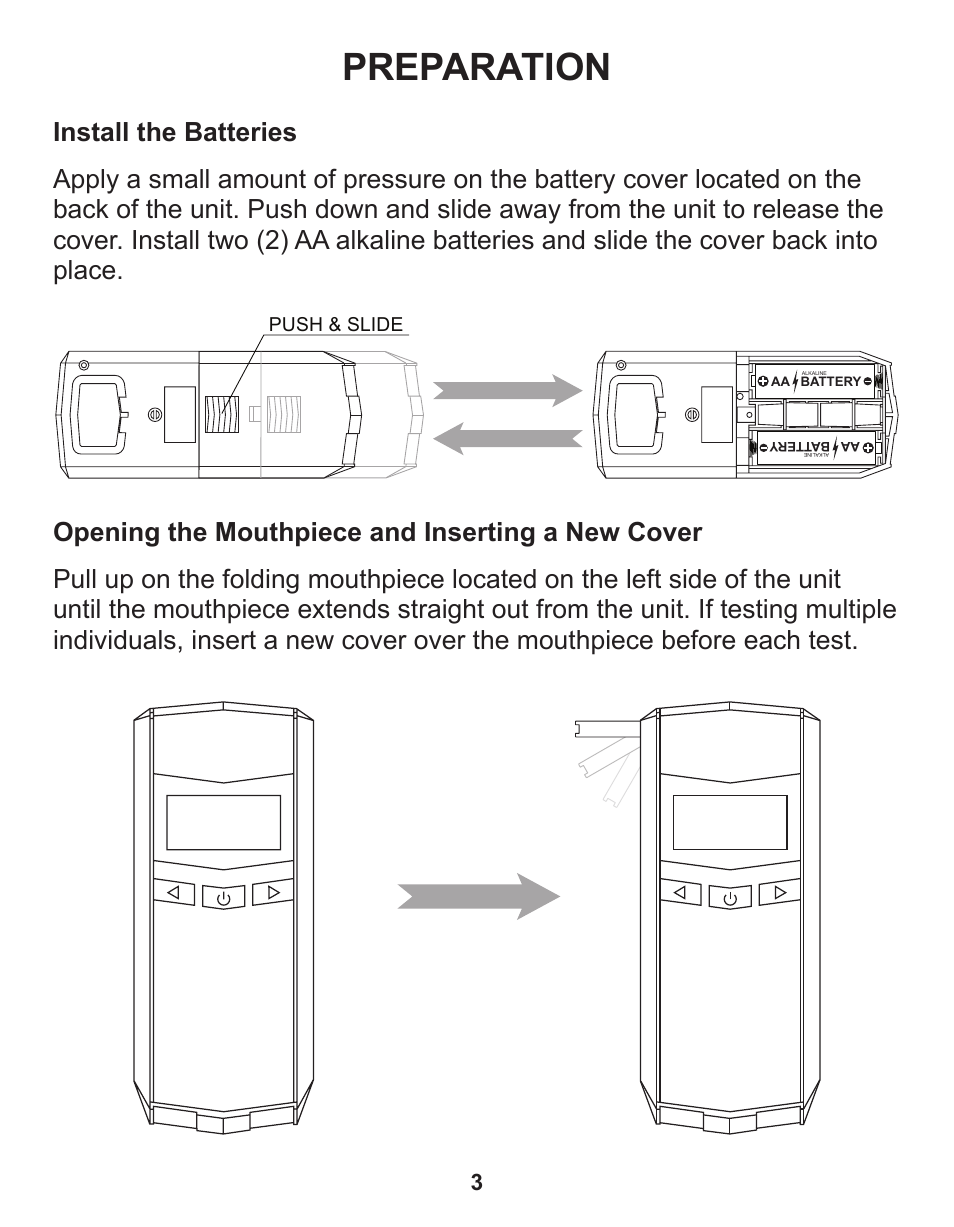 Preparation | Q3 Innovations AlcoHAWK Beacon User Manual | Page 5 / 20