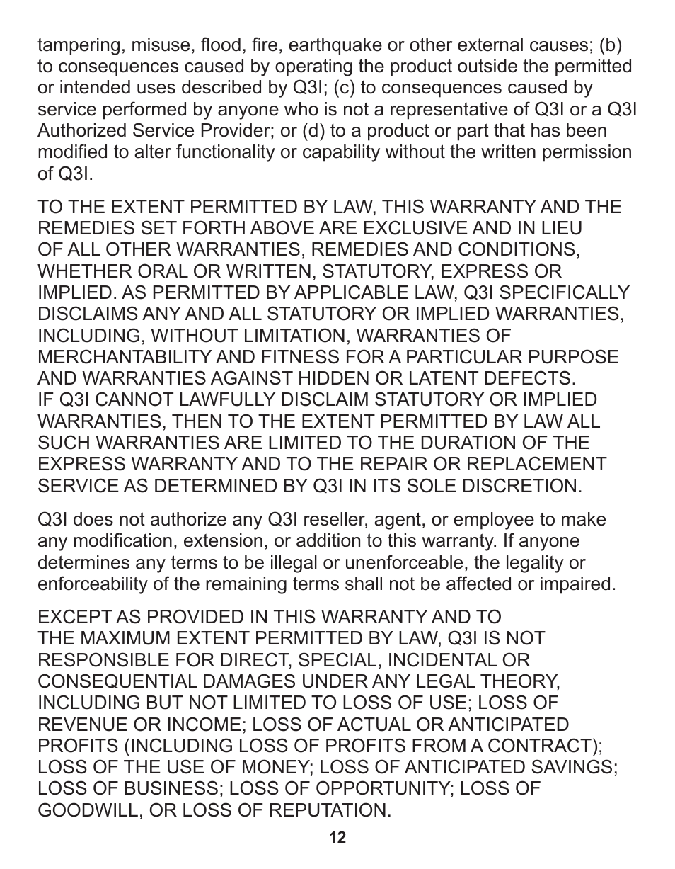 Q3 Innovations AlcoHAWK CA2010 User Manual | Page 14 / 16