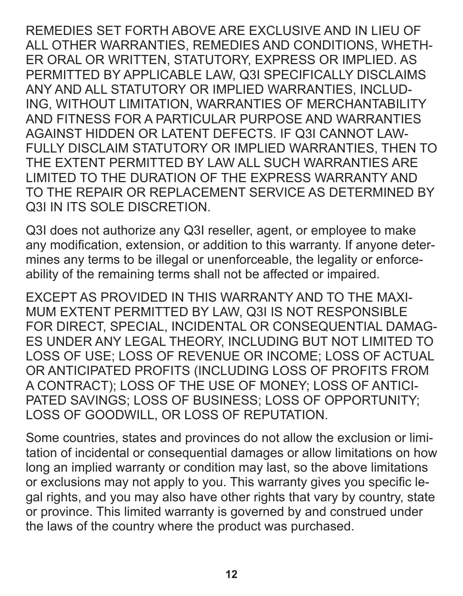 Q3 Innovations AlcoHAWK ELITE User Manual | Page 14 / 16